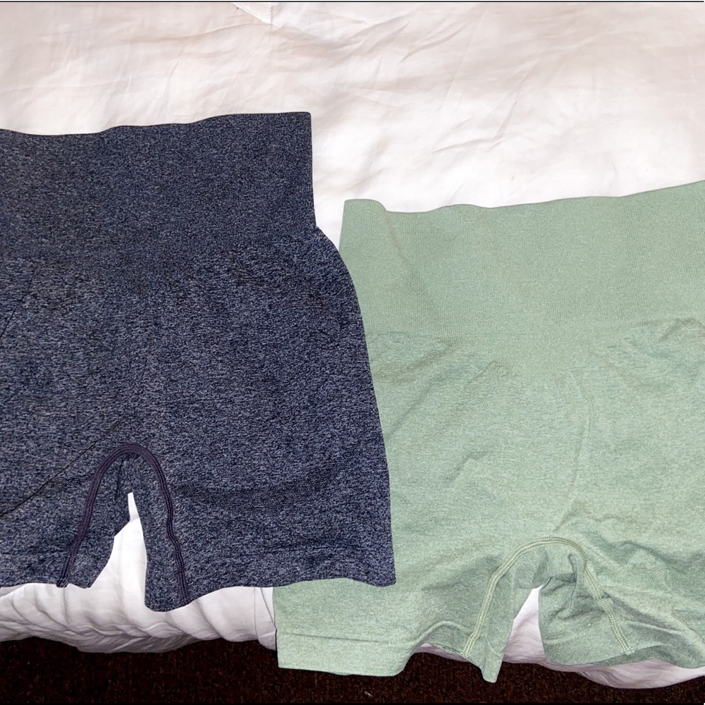 Light green and charcoal Gray NVGTN short dupe